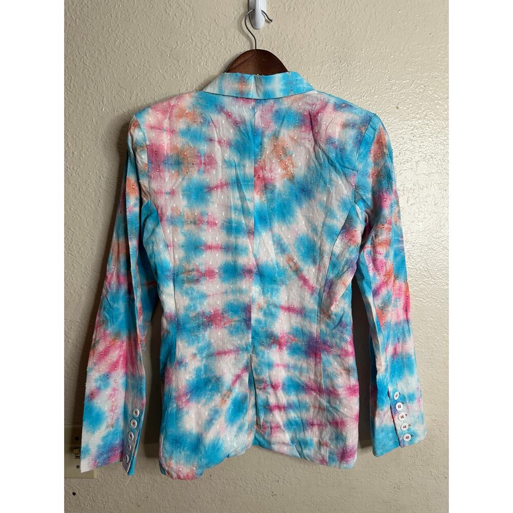 Alla Berman Kiki Blazer Amanda Short Set Tie Dye Womans XS/S NWT - Picture 7 of 12